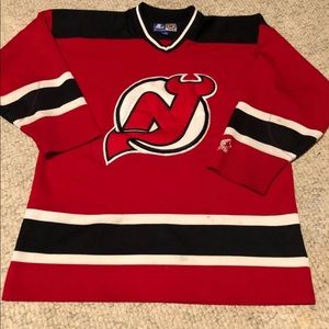 Vintage 90s youth new jersey devil hockey jersey